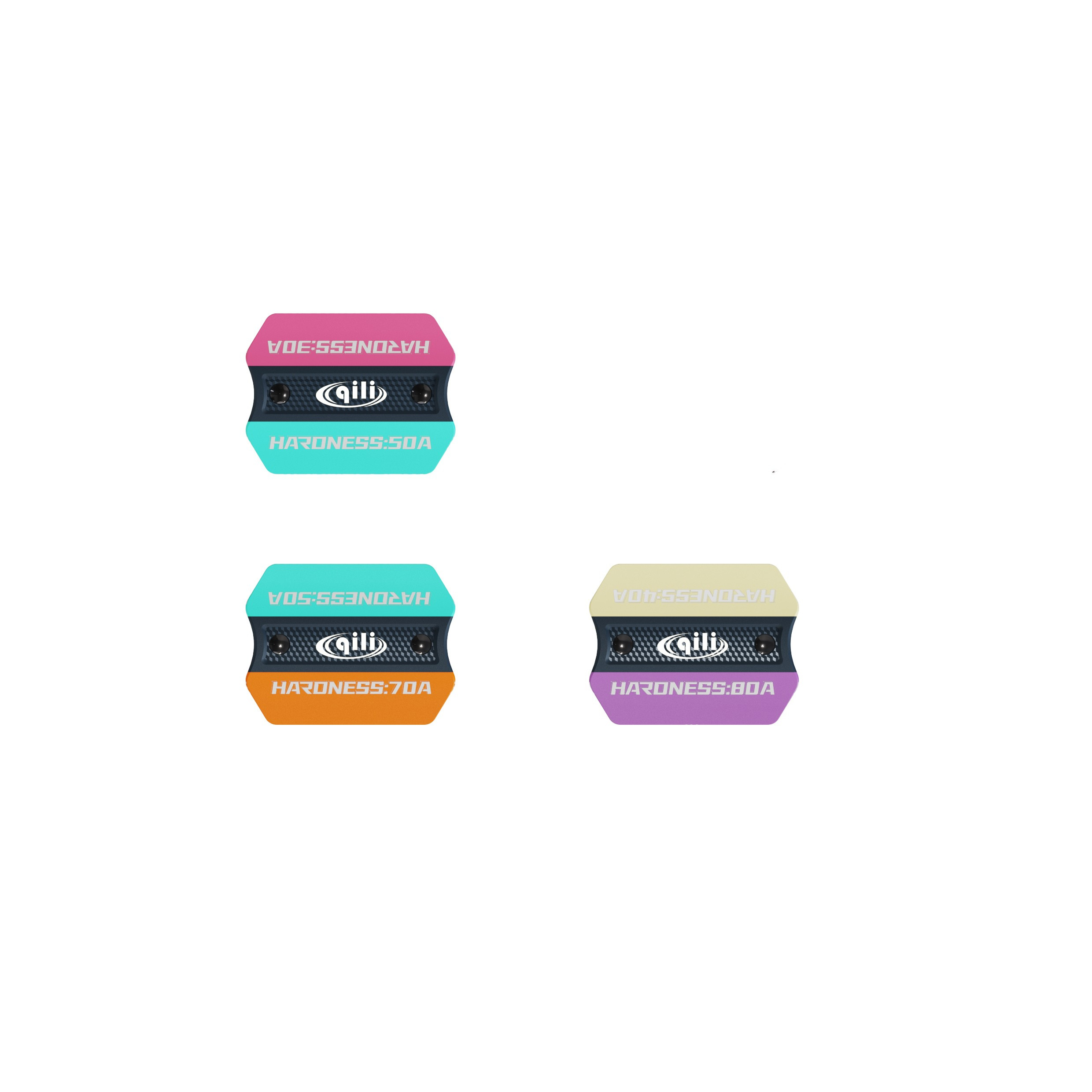 QiliWrap FlexCore – Pack de 3 raclettes double-dureté avec poignée centrale